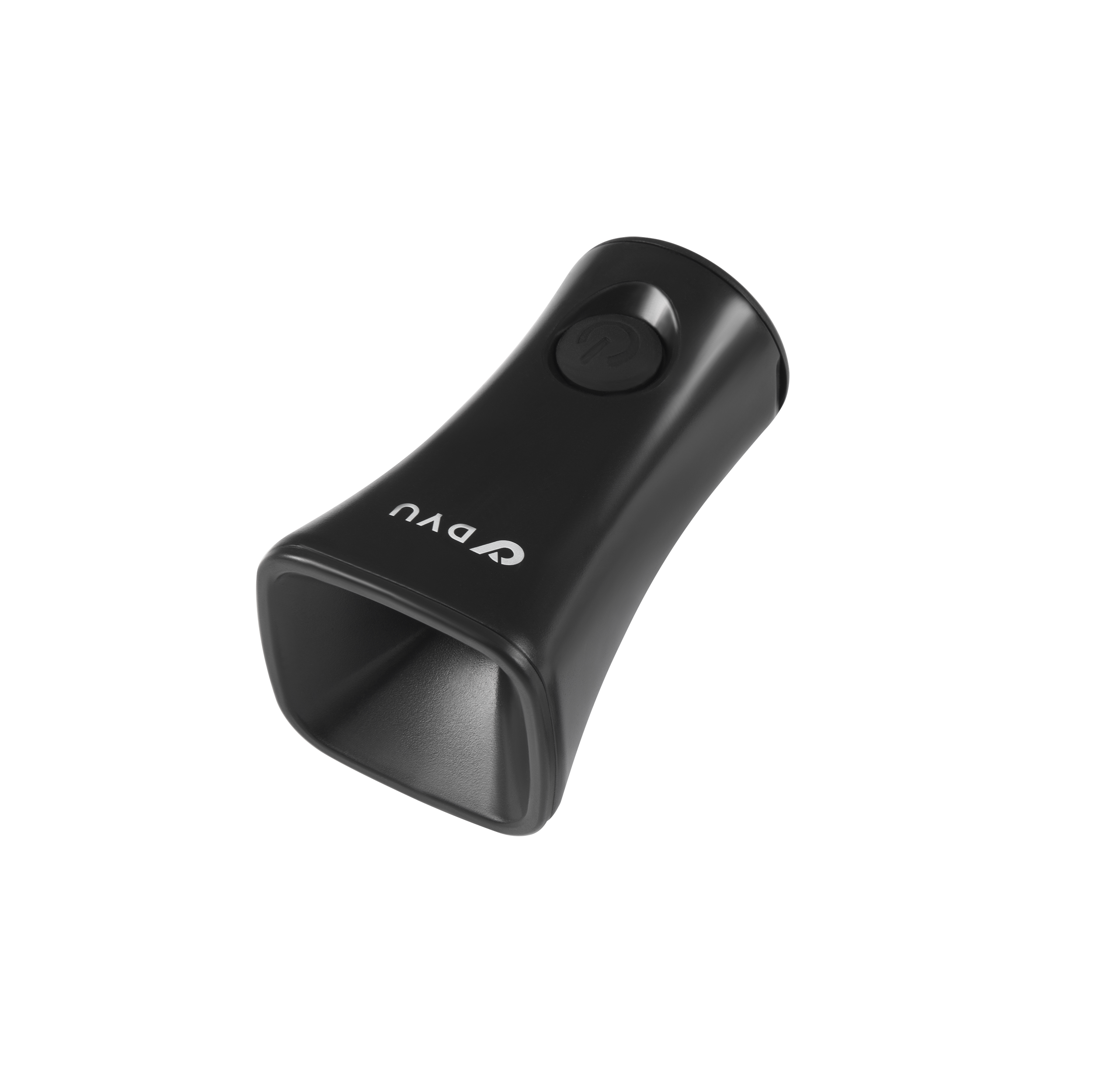 Haut-parleur électronique noir DYU pour vélo, design compact et moderne.