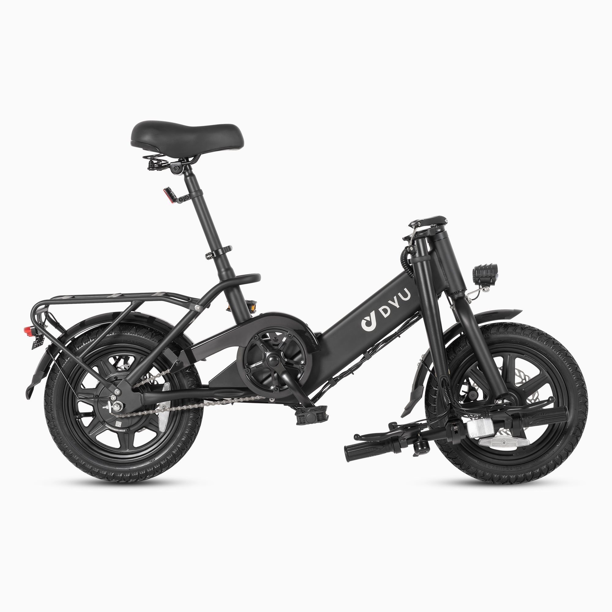 DYU C3 14 pouces vélo électrique pliant noir avec cadre robuste et design ergonomique. DYU C3 14 pouces vélo électrique pliant noir avec cadre robuste et design ergonomique.