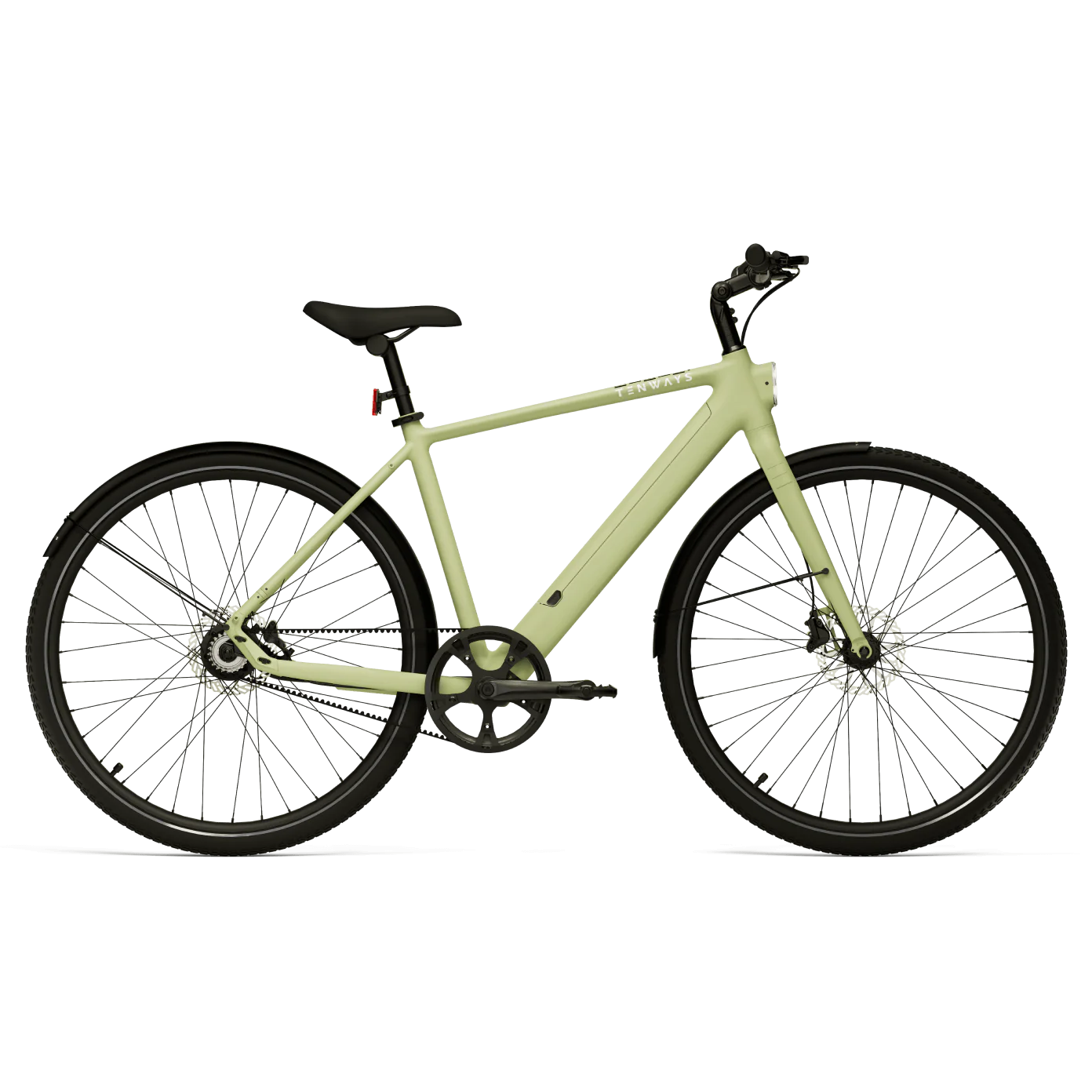 Bicyclette électrique modèle CG0600 Pro, couleur vert clair, idéale pour le commuting. Bicyclette électrique modèle CG0600 Pro, couleur vert clair, idéale pour le commuting.