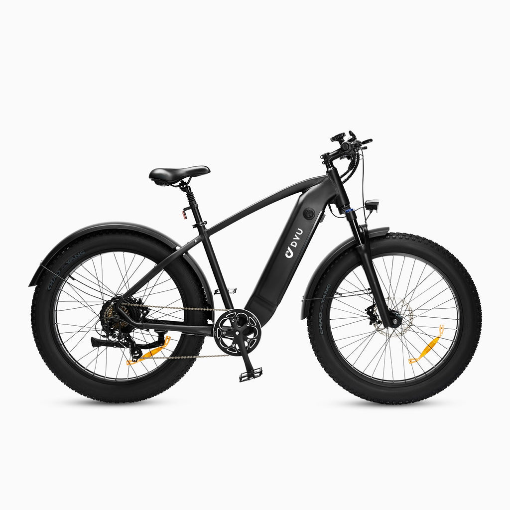 Vélo électrique DYU King 750 avec pneus larges et design moderne