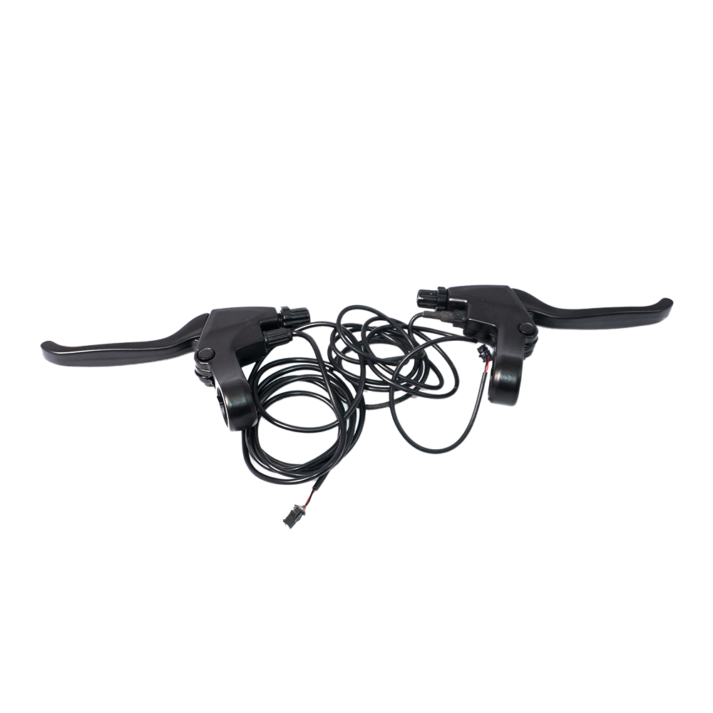 Leviers de frein DYU D3+ avec câbles, installation facile pour vélo électrique. Leviers de frein DYU D3+ avec câbles, installation facile pour vélo électrique.