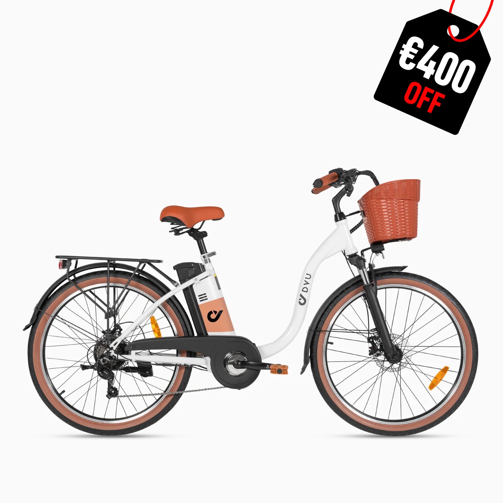 Vélo électrique de ville DYU C6 26 pouces