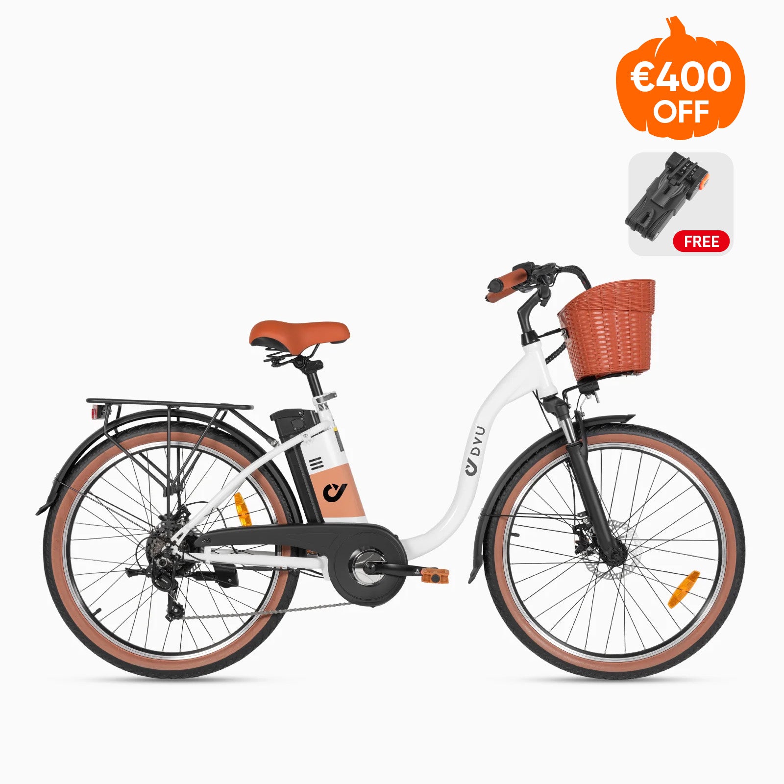 Vélo électrique de ville DYU C6 Pro 26 pouces